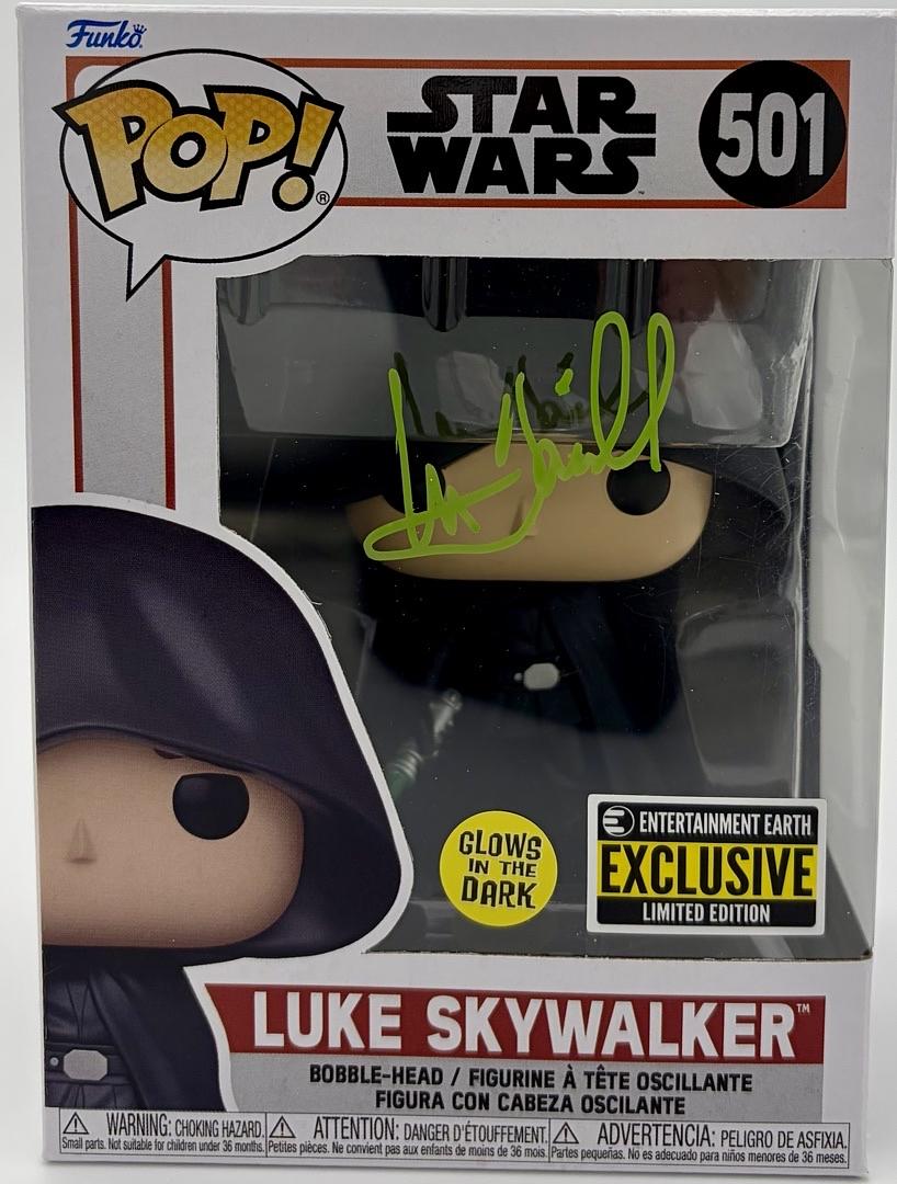 Mark Hamill Signed "Exclusive" Luke Skywalker Funko Pop #501 (Star Wars) - Official Pix COA
